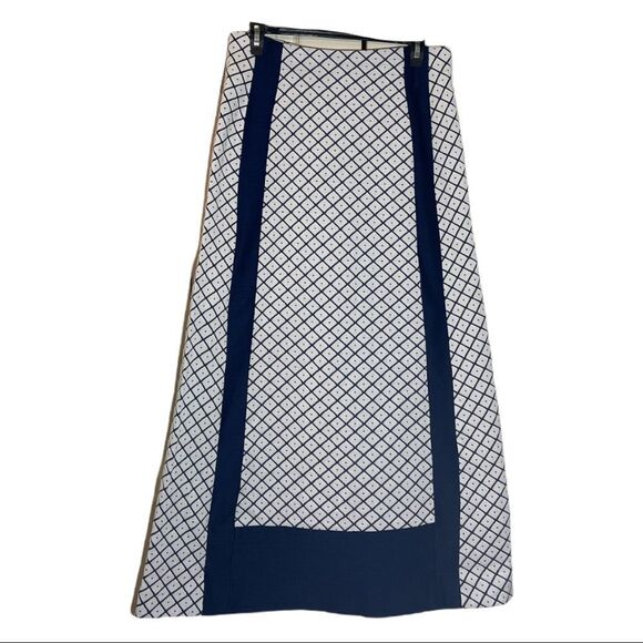 Vintage DiFini Originals 1960s 1970s Floor Length Skirt Geometric Print - Picture 2 of 16